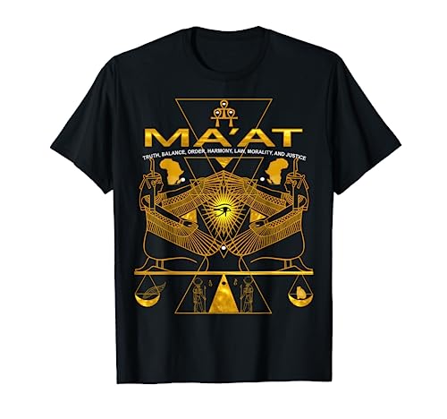 AKD- MA'AT MAAT Sacred Geometry Science Egyptian T-Shirt