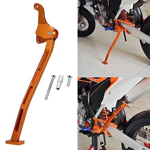 NICECNC Orange Billet Kickstand Kick Side Stand & Spring Compatible with KTM 250 350 450 SXF 2011-2015,125 150 SX 2012-2015,250 SX 2012-16,450 SXF Factory Replica 2012,450 SXF Factory Edition 2013-14