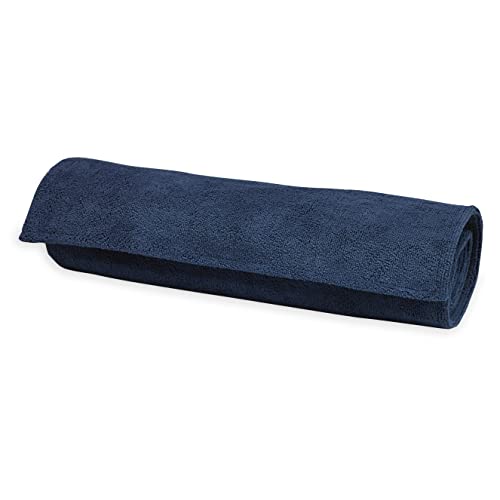 Gaiam Grippy Non Slip Yoga Mat Towel - Fast Drying Towel - Ideal for Hot Yoga - Microfiber and Machine Washable - Grip Backing - Vivid Blue/Fuchsia - 68" L x 24" W