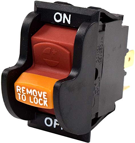 HQRP On-Off Toggle Switch Works with Dewalt, Rockwell, Hitachi, Reliant, Performax, Dayton, Jet, Craftsman OR90037 OR9OO37 0R90037 Power Tools Planer Band Saw Drill Press Table Saw Grinder Sander