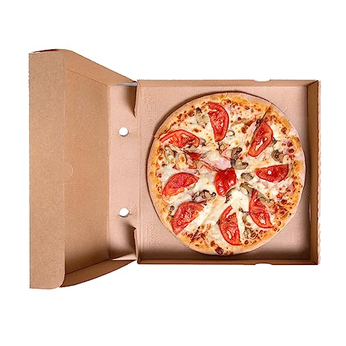 Cake Supplies On Sale 12" x 12" x 1.75" Kraft Corrugated Cardboard Pizza Boxes (Pack of 12)