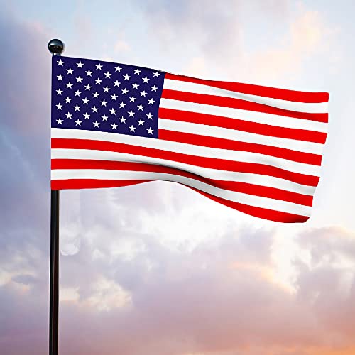 Pole Sleeve American Flag,American Flags 2x3 for Outside,The Strongest, Longest Lasting,US Flag,100% Made in USA,Deluxe Embroidered Stars, Heavy Duty Durable Flags Outdoor. (Pole Sleeve 2 by 3 Foot