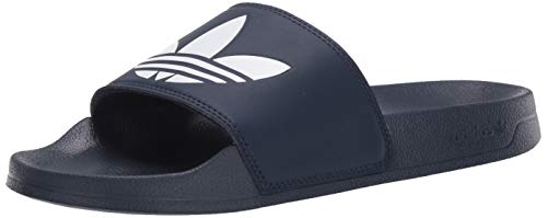 adidas Originals Men's Adilette Lite Slide, Collegiate Navy/White/Collegiate Navy, 12