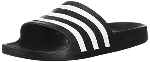 adidas Women's Adilette Aqua Slides, Core Black/White/Core Black, 9