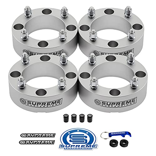 Supreme Suspensions - 4pc Set of 1.5" Wheel Spacers for Can-Am Outlander 400 + 500 + 650 + 800 | 4x137mm Bolt Pattern M10x1.25 Studs & 110mm Center Bore ATV Wheel Spacer [Silver]