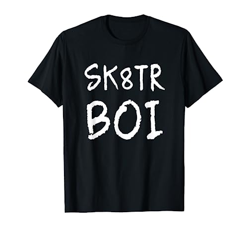 Skater Boi Sk8tr Boy Gift for Skateboard Riders T-Shirt