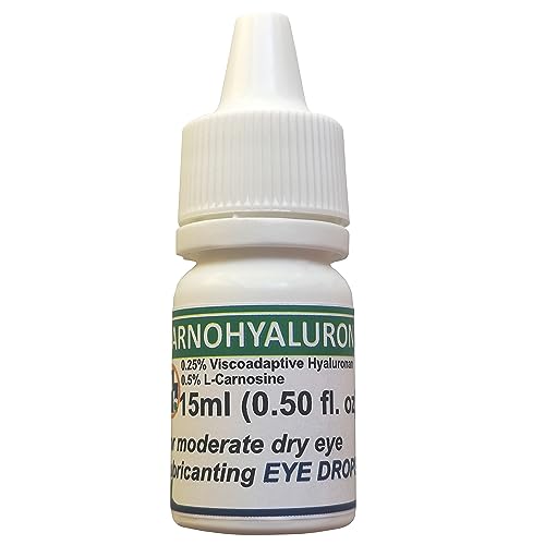 Lubricating Gel Eye Drops 15ml With Hyaluronic Acid 0.25% & L-Carnosine For Pets Cat&Dog Moisturizer Soothes Dryness And Irritation & Itchy, Daily Use To Relieve Dry Eyes & ataract, Artificial Tears