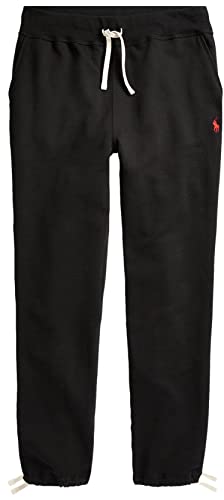 POLO RALPH LAUREN Men's Athletic Fleece String Bottom Sweatpants (XXL, PoloBlack)