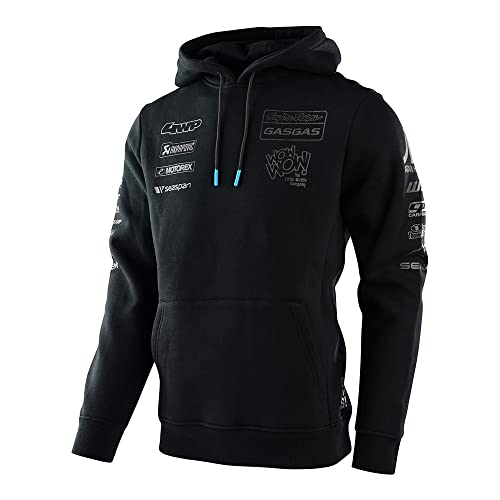 Troy Lee Designs Motocross/Bike Racing Pullover Hoodie for Men, TLD Gasgas Team Black, Medium