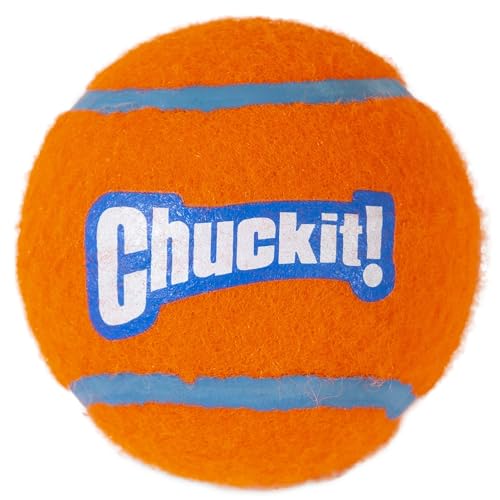 Chuckit! Dog Tennis Ball Dog Toy, Large (3 Inch Diameter) for dogs 60-100 lbs, Pack of 2