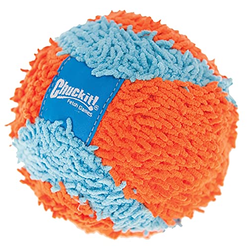 Chuckit! Indoor Fetch Ball Dog Toy (4.75 Inch), Orange and Blue