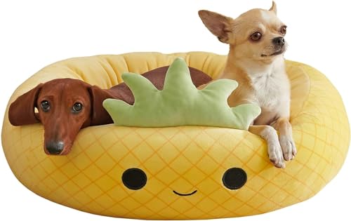 Squishmallows 20-Inch Maui Pineapple Pet Bed - Small Ultrasoft Official Squishmallows Plush Pet Bed