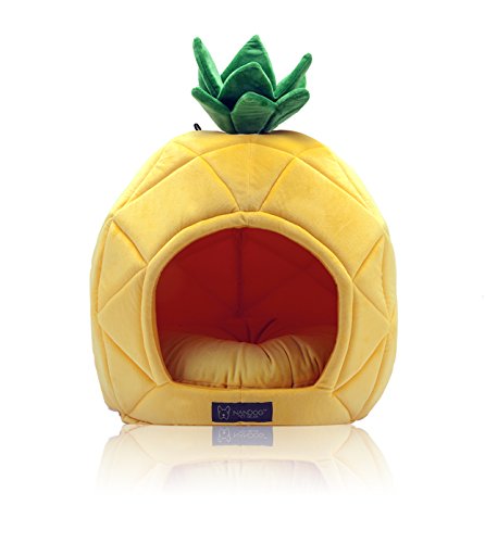 NANDOG Insta Fun Specialty Dog and Cat Bed Collection (Pineapple)