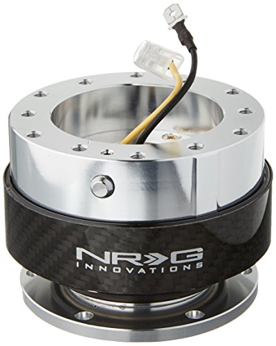 NRG Steering Wheel Quick Release Kit - Gen 1.0 - Silver/Carbon - Part # SRK-100CF