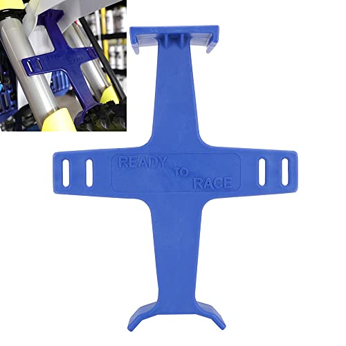 USTPO Universal Motorcycle Fork Guard Suspension Support Brace Transportation Tool Tie Down Seal Saver Protection Plastic For Dirt Bike Motocross Accessories Blue