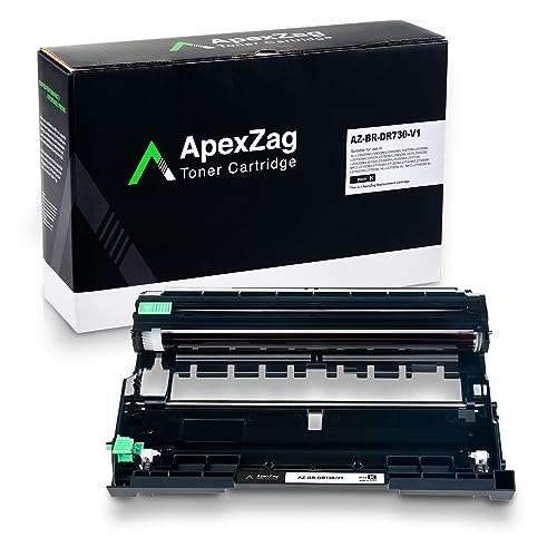 ApexZag Compatible Brother DR-730, DR730 Drum Unit Replacement, High-Yield Page Prints Ideal to use for Brother DCP, HL and MCF Series Printers  Black (Toner Not Included)