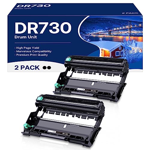 MCYCOLOR DR730 Drum Unit Compatible Replacement for Brother DR-730 DR 730 to Use with MFC-L2710DW MFC-L2750DW HL-L2395DW HL-L2370DW HL-L2350DW HL-L2390DW DCP-L2550DW Printer (2 Pack, NOT Toner)