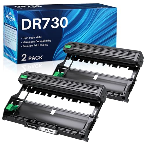 DR730 Drum Unit Compatible Replacement for Brother DR730 DR-730 DR 730 Drum Unit for Brother HL-L2350DW DCP-L2550DW HL-L2395DW Hl-L2390DW HL-L2370DW MFC-L2750DW MFC-L2710DW Printer (2 Pack, NOT Toner)