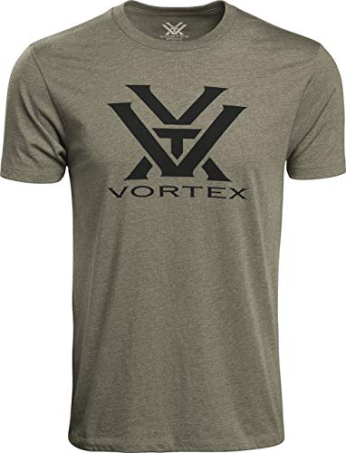 Vortex Optics Logo Short Sleeve T-Shirts (Military Heather, X-Large)