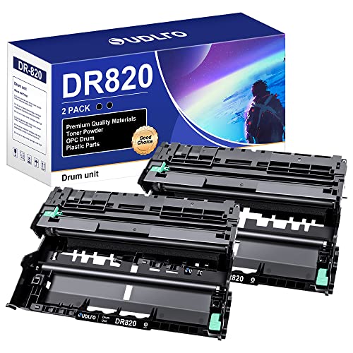 DR820 Drum Unit Brother DR820 Replacement for Brother Drum DR820 DR-820 to Compatible with HL-L6200DW MFC-L5850DW HLL6200DW MFC-L5900DW MFC-L5700DW HL-L5200DW MFC-L6800DW Printer (2 Black, Not Toner)