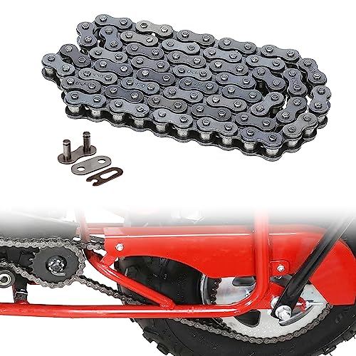 Chikia Coleman 420 Chain 90 Links Rear Drive Chain for Coleman CT200U CT200U-EX BT200X MB200 Baja Mini Bike Rear Jackshaft Chain