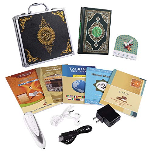 Quran Reading Pen- EQuan Islamic Smart Electronic Talking 8GB Word-by-Word Digital Holy Quran Pen Reader Downloading Many Reciters and Languages with 6 Book - Ramadan Gift (Read Pen EQ1)