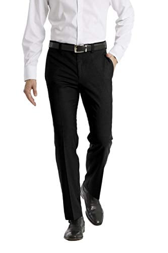 Calvin Klein Men Modern Fit Dress Pant, Black, 36W x 32L