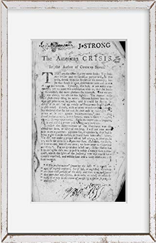 1776 Photo The American Crisis. by the author of Common Sense [Thomas Paine] "These are the times that try men's souls: the summer soldier and the sunshine patriot will, in this crisis, shrink from th