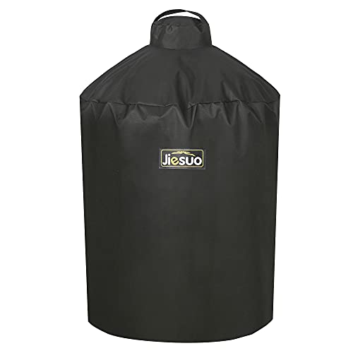 Jiesuo Cover for Large Big Green Egg, Extra Large Big Green Egg Grill Accessories, Heavy Duty Waterproof Grill Cover