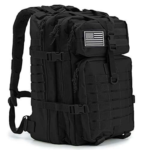 QT&QY 45L Military Tactical Backpacks For Men Camping Hiking Trekking Daypack Bug Out Bag Lage MOLLE 3 Day Assault Pack