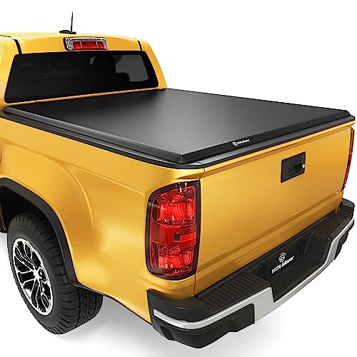 YITAMOTOR Soft Tri-fold Truck Bed Tonneau Cover Compatible with 2015-2023 Chevy Colorado/GMC Canyon, Fleetside 6.2 ft Bed