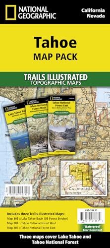 Tahoe [Map Pack Bundle] (National Geographic Trails Illustrated Map)