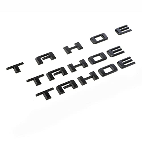 3pack OEM 2021 Tahoe Emblem 3D Letters Badge Replacement for 2019-2021 Tahoe Genuine 84910058 Glossy Black