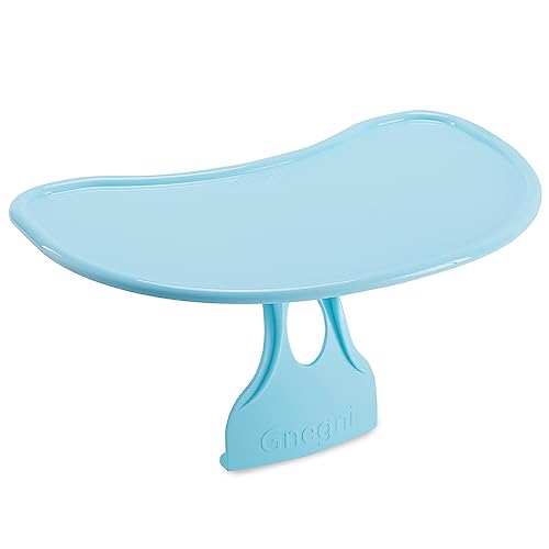 Gnegni Removable Seat Tray Attachment Compatible with Bumbo Seat, Smooth Tray Surface for Baby Feeding & Playing Compatible with Bumbo Floor Seat Lite, Easy to Clean & Install-Blue