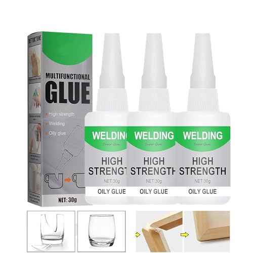 Welding High-Strength Oily Glue Powerful Universal Glue, Multifunctional Glue High-Strength Oil-Based Welding Adhesive (3 Bottle)