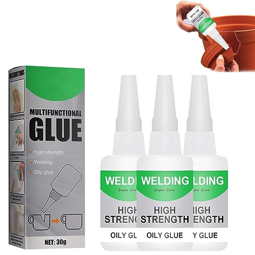 VisTapex Welding High-Strength Oily Glue, Powerful Universal Glue Multifunctional Glue for Plastic Wood Ceramics Leather(3Pcs)