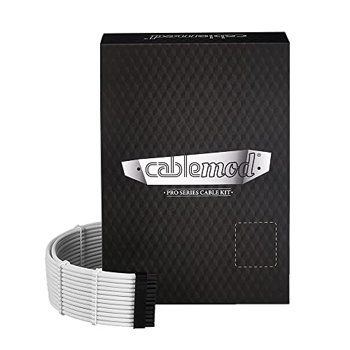 CableMod C-Series Pro ModMesh Sleeved 12VHPWR Cable Kit for Corsair Type 4 RM Black Label/RMi/RMX (White)