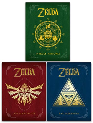 The Legend of Zelda Collection 3 Books Set - Hyrule Historia, Encyclopedia, Art and Artifacts