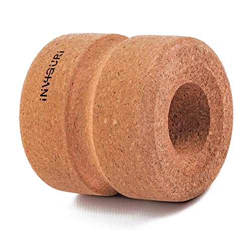 Inviguri Roller Yoga Wheel for Back & Neck Pain, Back Popper with Spinal Groove, Yoga Ring Made from Natural Cork, Strong Pressure, 6 Inches