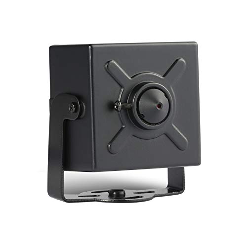 REVOTECH Mini Security IP Camera, HD 3MP Small Indoor Camera 3.7 mm Pinhole P2P H.265 CCTV Video Camera(I706-2 Black)