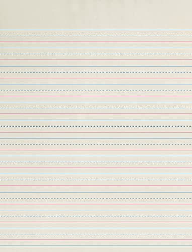 School Smart Zaner-Bloser Paper, 1/2 Inch Ruled, 8 x 10-1/2 Inches, 500 Sheets White