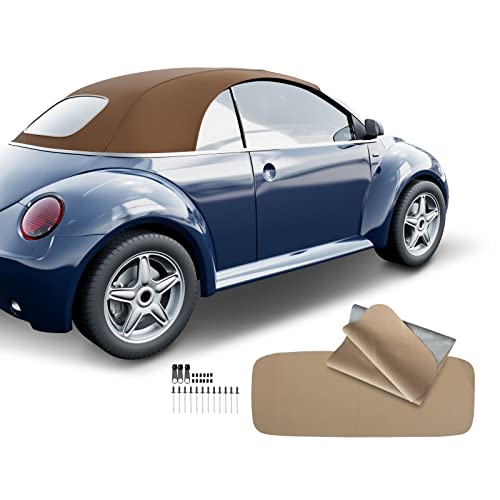 A-Premium Tan ConvertibleSoftTop Compatible with VolkswagenBeetle2003-2010