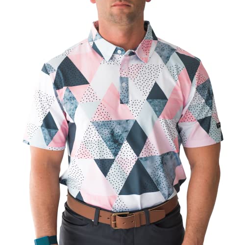 YATTA GOLF Standout Performance Golf Polo Shirts  Mens  Birdie Dropper  XL