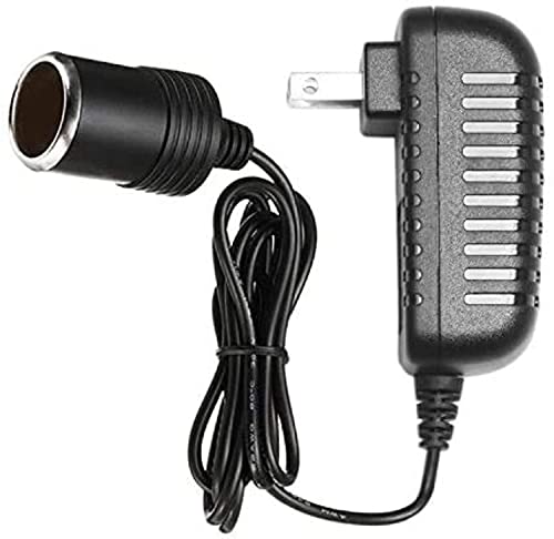 Yelesley AC to DC Converter 12V 2A 24W Car Cigarette Lighter Socket 110-240V to 12V AC/DC Power Adapter Black