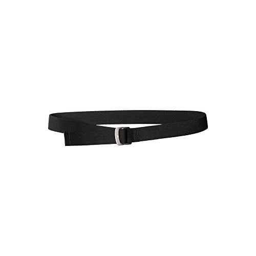 KAVU Beber Belt 1 1/2 Inch Polyester Elastic Adjustable Waist With Buckle - Made in America-Black-L