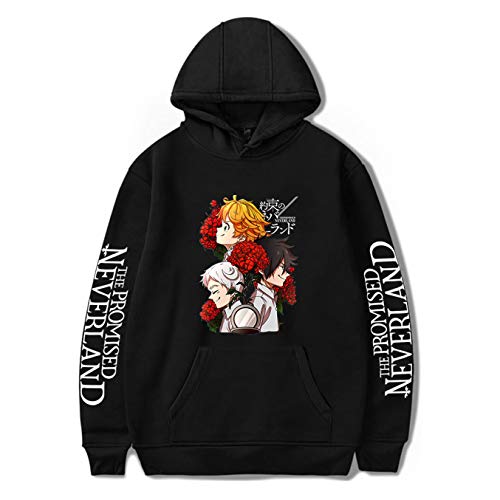 ACEFAST INC Anime The Promised Neverland Hoodie Cosplay Sweatshirt Pullover Merch Sweater
