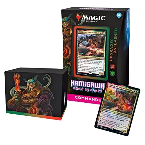 Magic The Gathering Kamigawa: Neon Dynasty Commander Deck  Upgrades Unleashed (Red-Green)