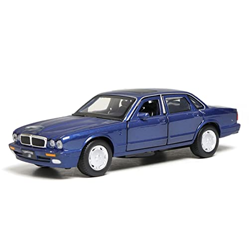 COOLPUR 1:32 zinc Alloy Toy for Jaguar XJ6 Pull Back Car Diecast Electronic Toys with Lights and Music,Decorative,Mini Vehicles Toys for Kids,Boyfriend ,Young Peoples GiftBlue