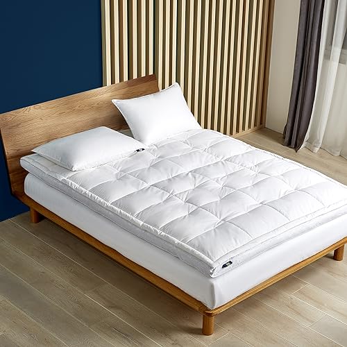 Serta 2-Inch Feather and Down Fiber Top FeatherBed, Full, White