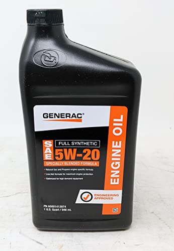 Generac OIL-5W-20 FULL SYN QUART BOTTLE
